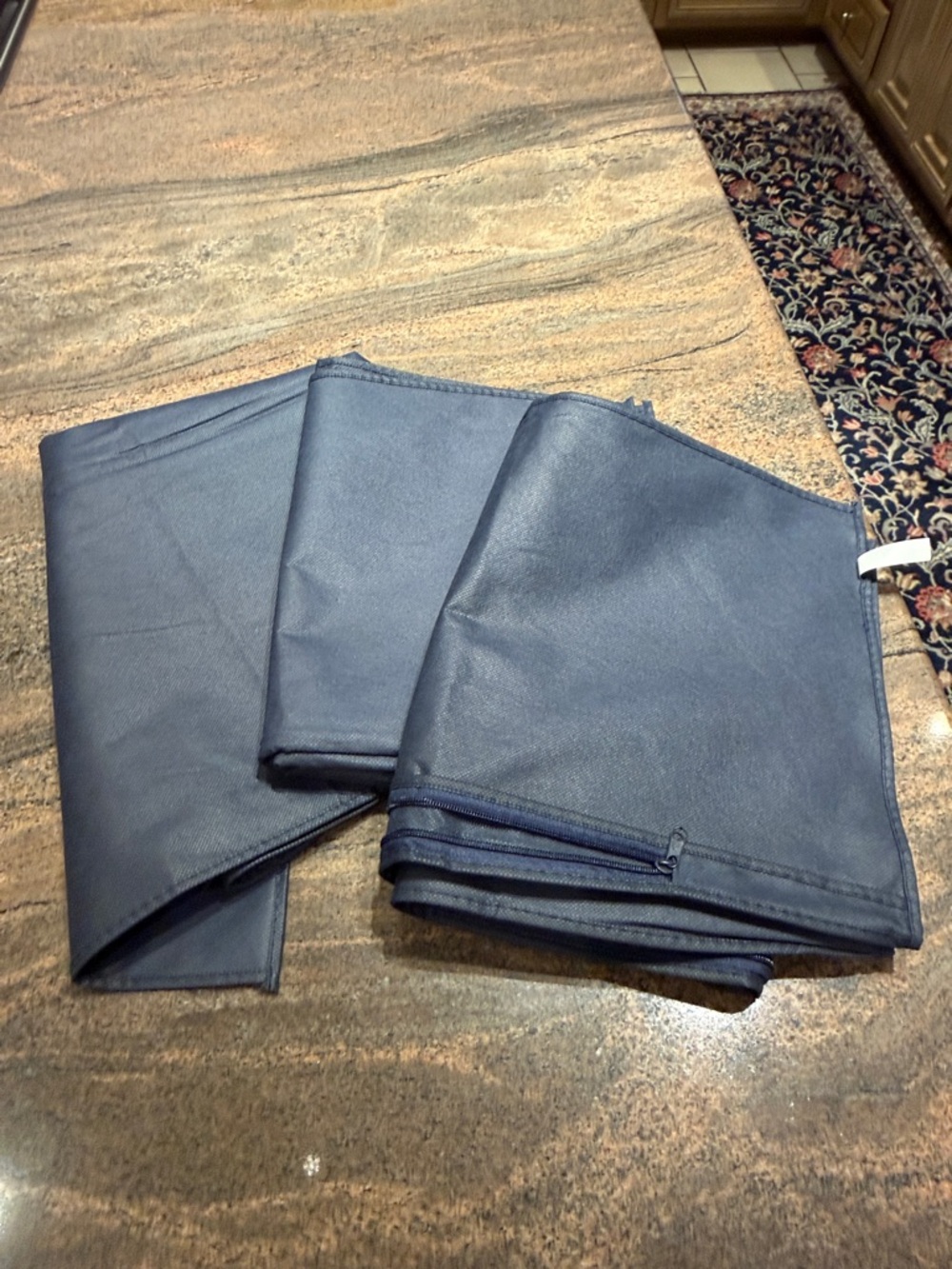 Bundle of 3 Navy Garment Bags